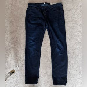 Rag & Bone Dre Low Rise Slim Boyfriend dark wash jeans